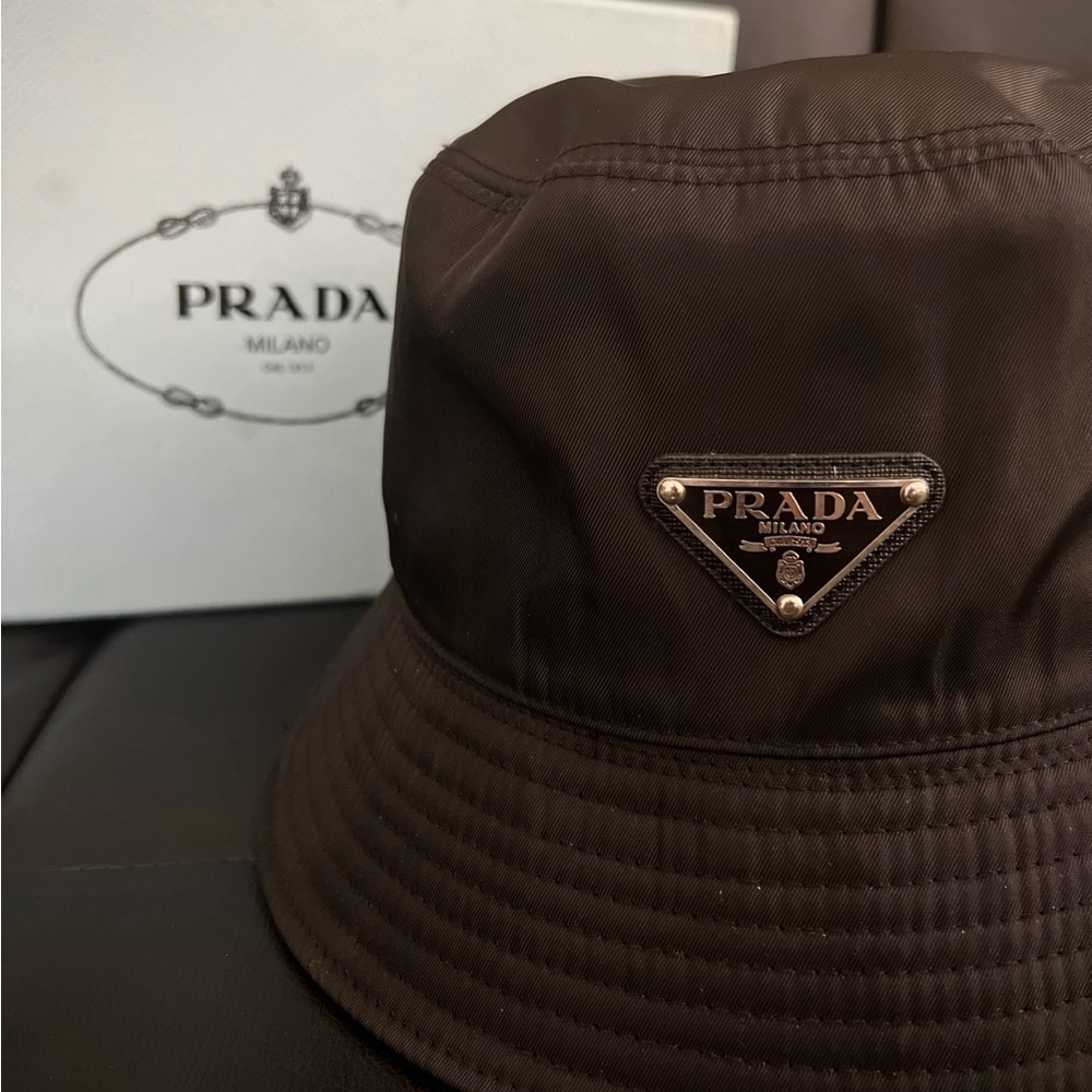 Prada Black Bucket Hat